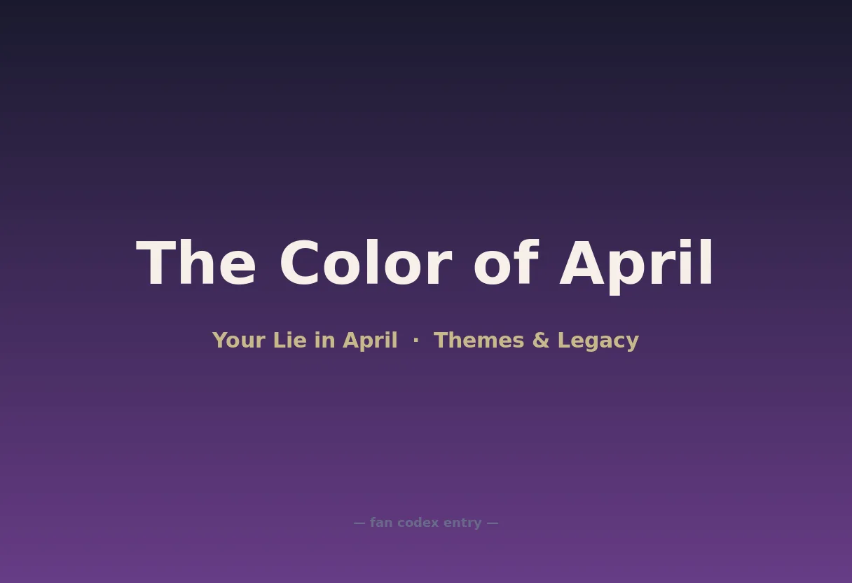 The Color of April