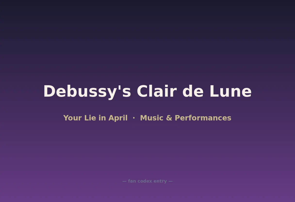 Debussy's Clair de Lune
