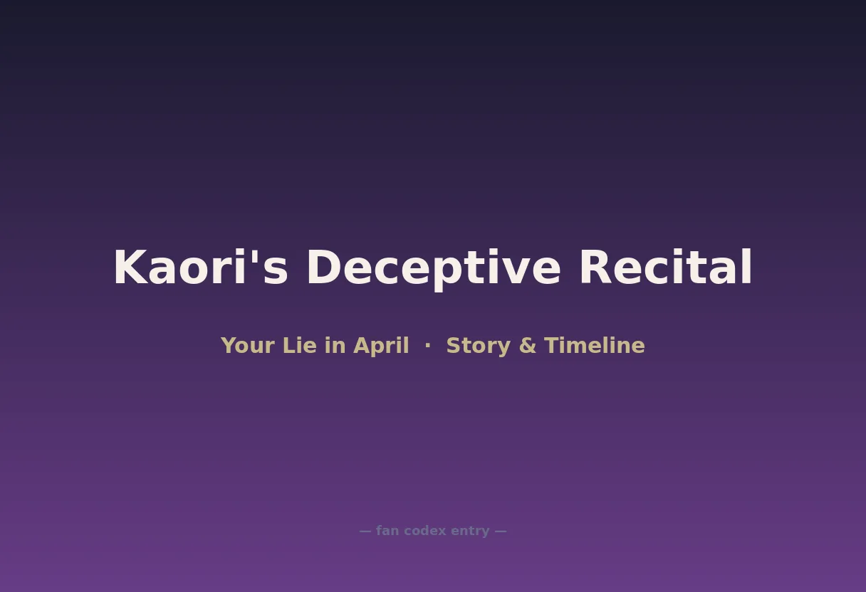 Kaori's Deceptive Recital