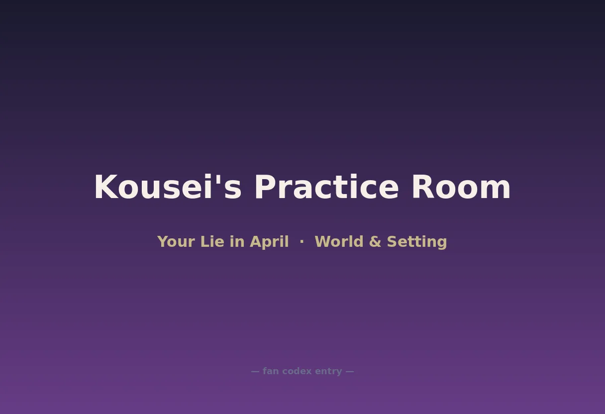 Kousei's Practice Room